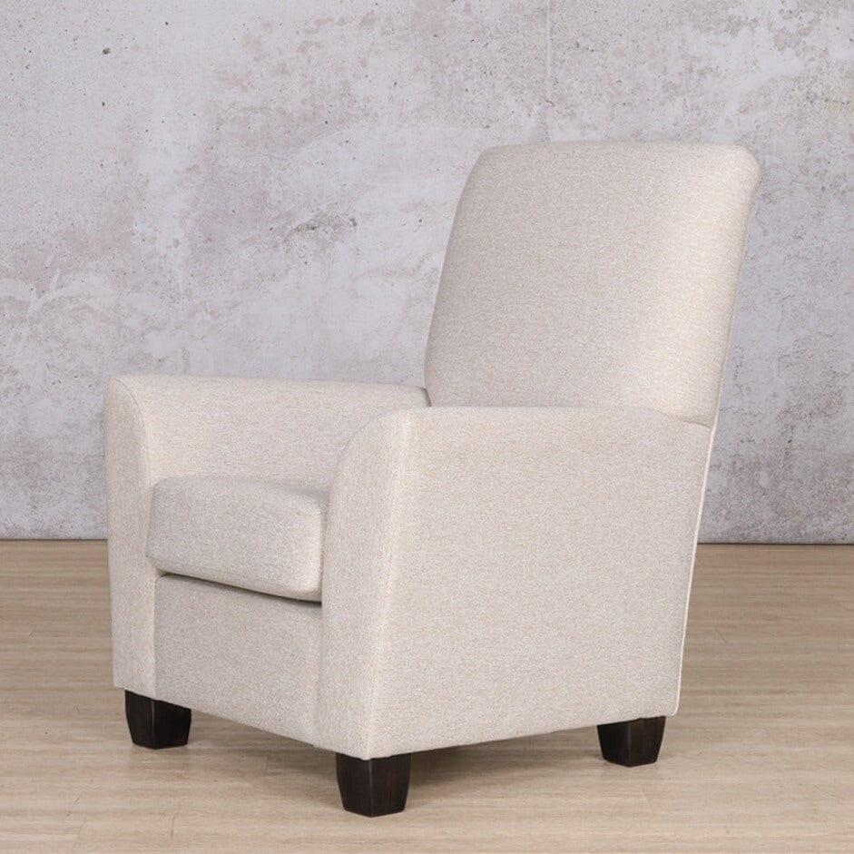 Lily White Occasional Chair - Customisable Fabric Fabric Armchair Leather Gallery 