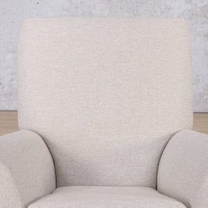 Lily White Occasional Chair - Customisable Fabric Fabric Armchair Leather Gallery 