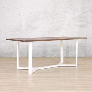 McKinely Dining Table - 1.9M - White Dining Table Leather Gallery 