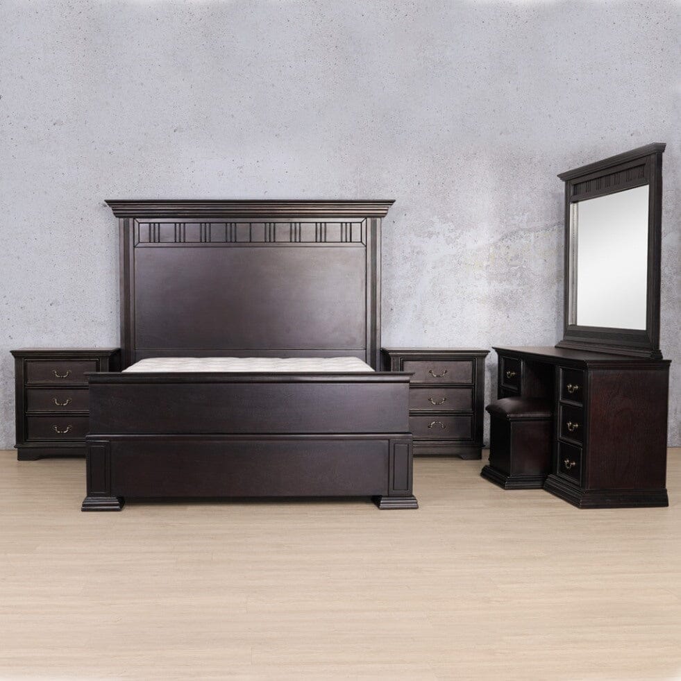 Milan 5 Piece Bedroom Set Leather Gallery 