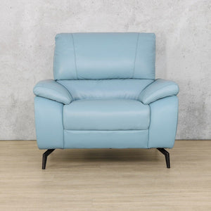 Maddox 1 Seater Leather Sofa Fabric Corner Suite Leather Gallery Light Blue 