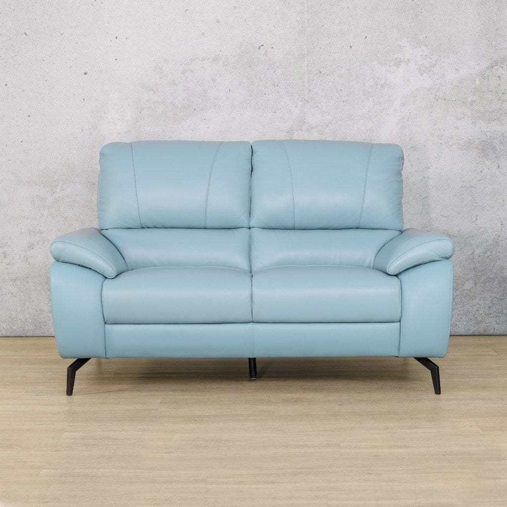 Maddox 2 Leather Sofa Fabric Corner Suite Leather Gallery Light Blue 