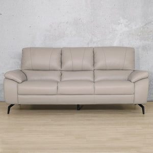 Maddox 3+2+1 Leather Sofa Suite - Grey - Black Friday Leather Sofa Leather Gallery 