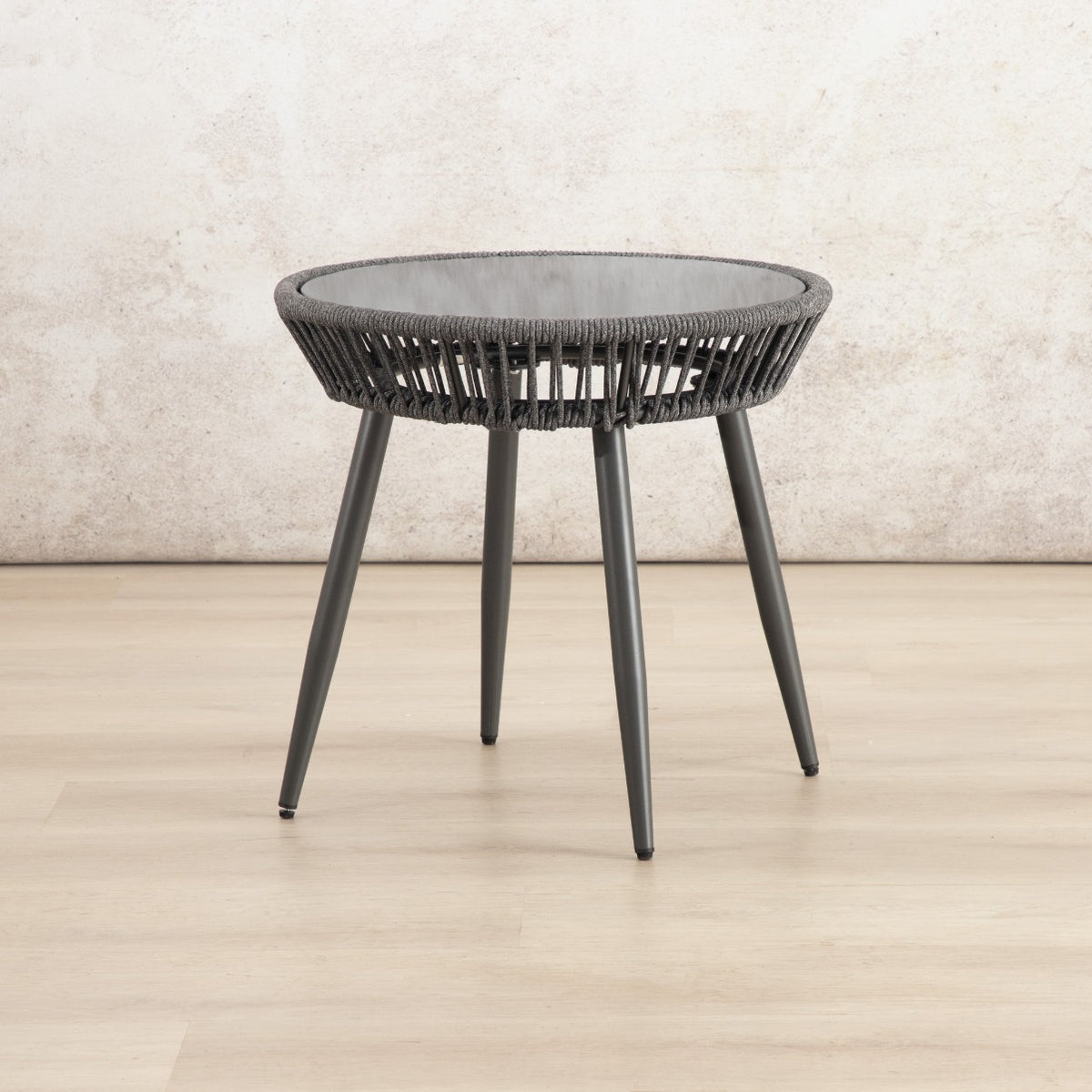 Marlin Patio Chairs and Table, Set of 3 – Black, shown in a modern, minimalist patio space. | Patio chairs and table, patio lounge set, patio furniture, patio chairs, outdoor chairs 