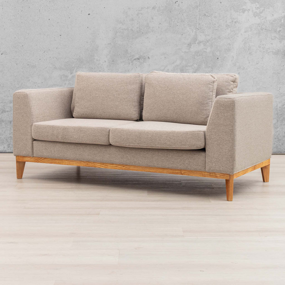 Modena 2 Seater fabric Couches - Kenya Sand | Leather Gallery 