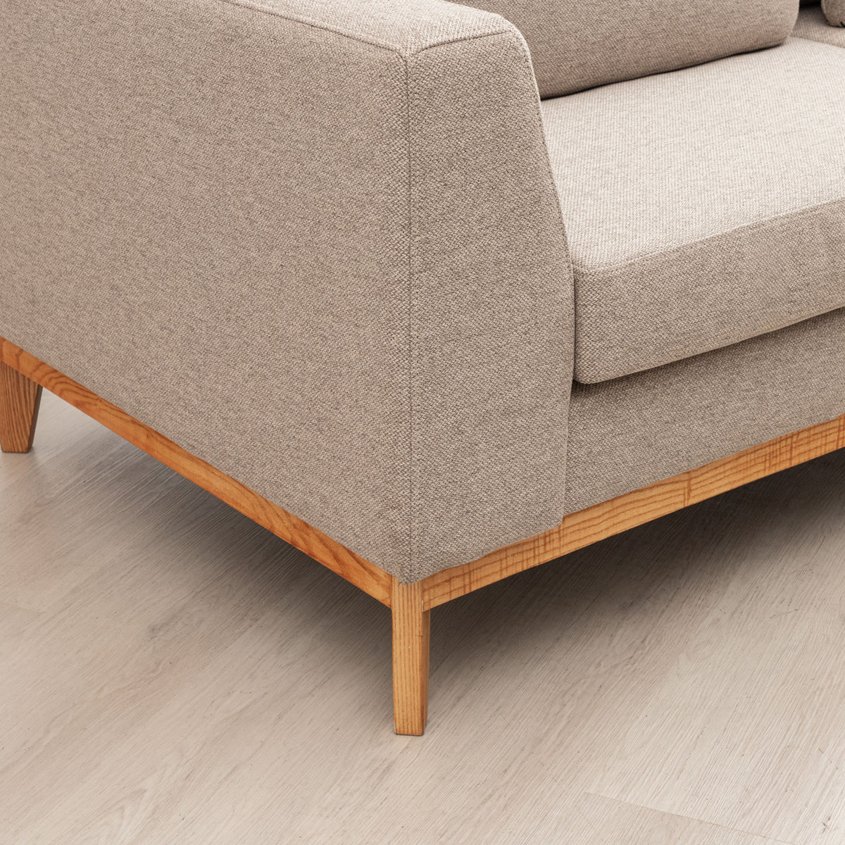 Leather Gallery | Modena 3 Fabric Lounge Suite Kenya Sand