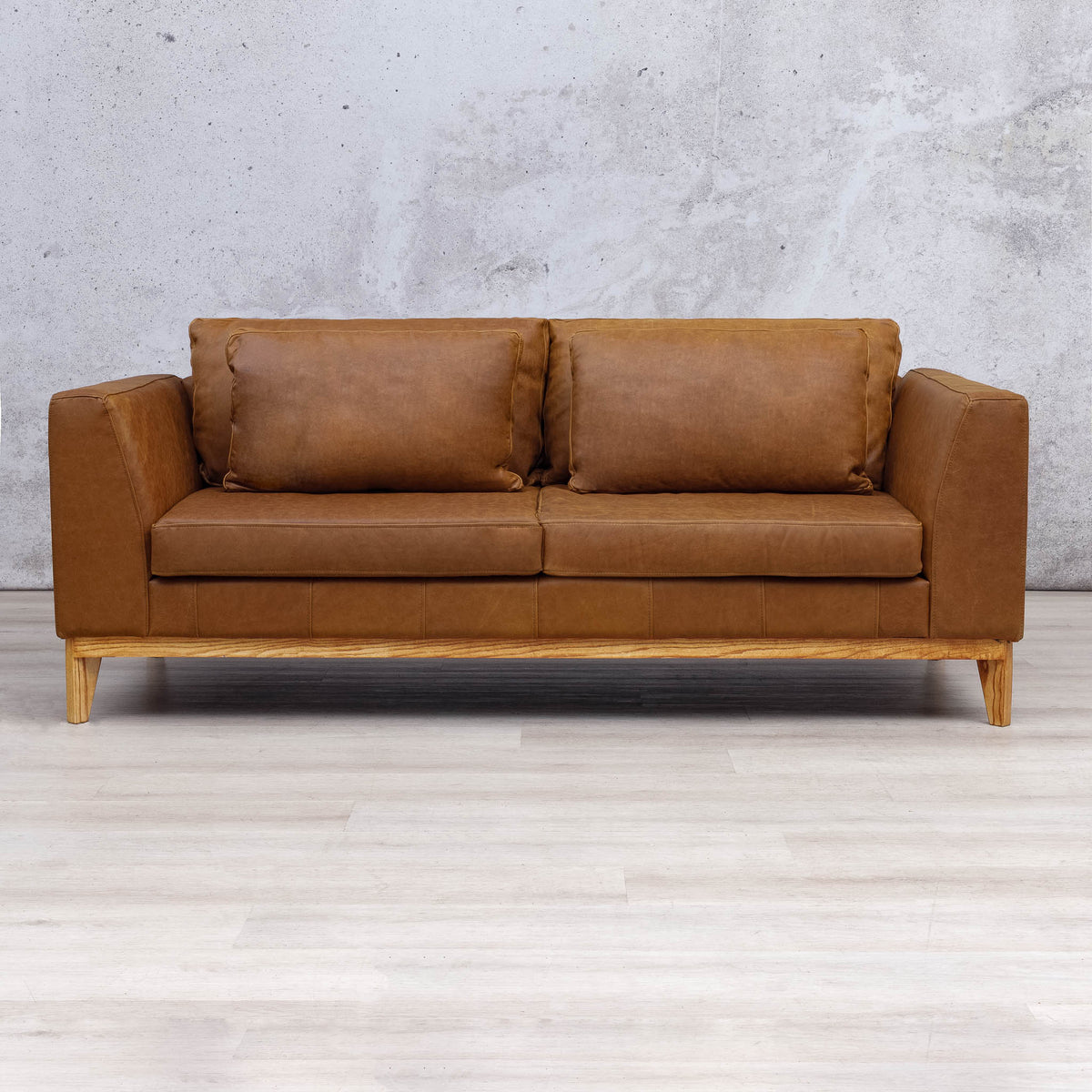 modena-3-seater- Leather Couch czar pecan | Leather Gallery brown leather couch, three seater couch, leather couches