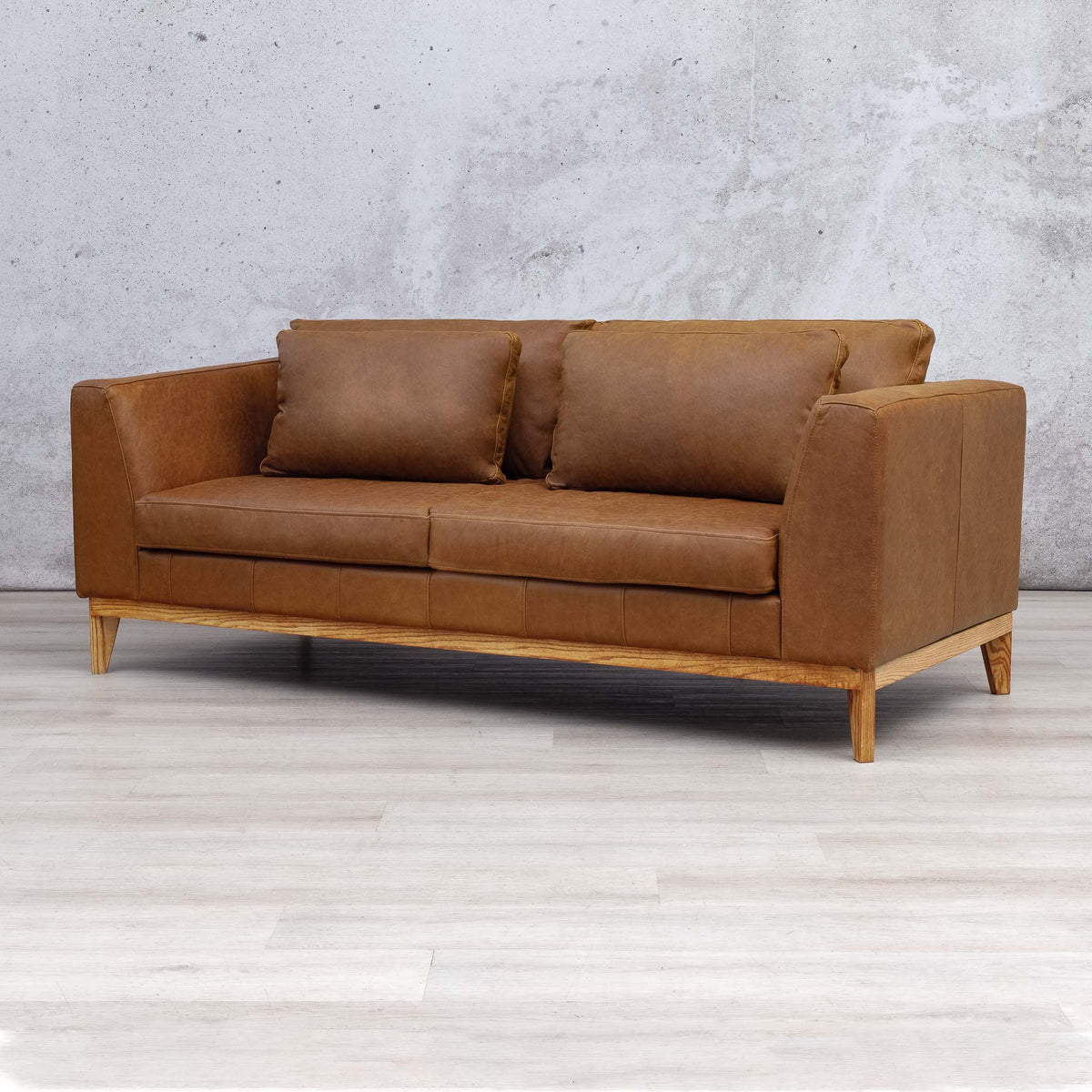modena-3-seater- Leather Couch czar pecan | Leather Gallery brown leather couch, three seater couch, leather couches