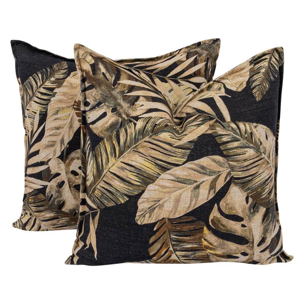 Monster Leaves Earth Cushion Cushion Leather Gallery 