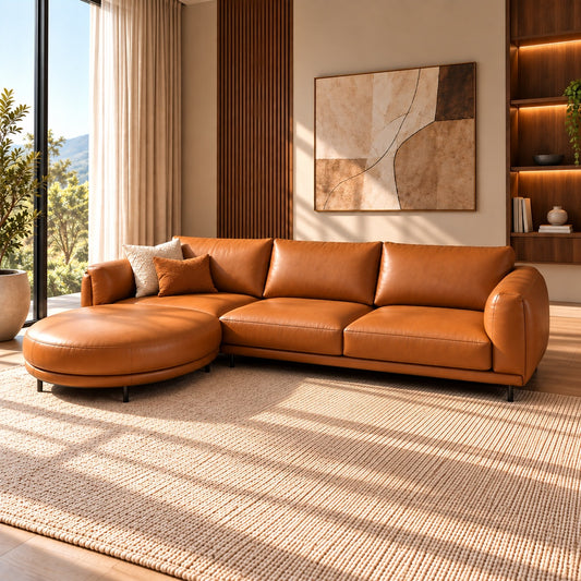 Montera 3 Seater Leather Couch