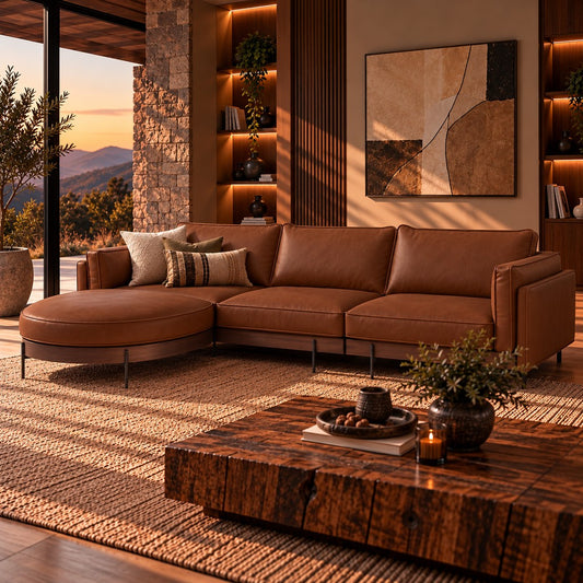 Stattera | Montera 3 Seater Leather Couch | Living Room