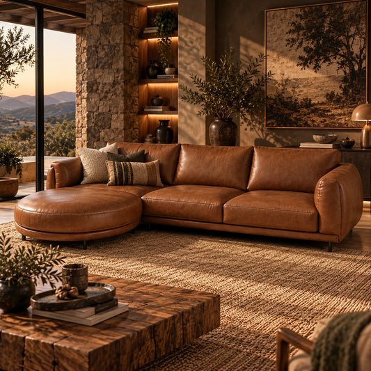 Stattera | Montera 3 Seater Leather Couch | Living Room