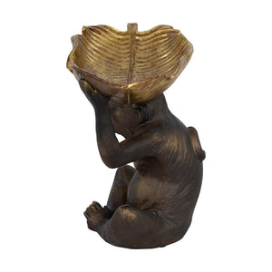 Metallic Monkey with Tray Ornament Ornament Leather Gallery 