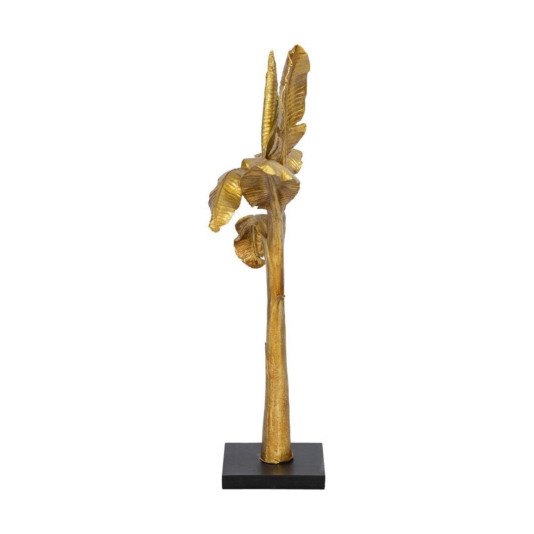 Metallic Palm Ornament I Ornament Leather Gallery Gold 46 x 19.5 x 74cm 