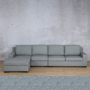 Rome Fabric Sofa Chaise Modular Sectional - LHF Fabric Corner Suite Leather Gallery Adriatic Navy 
