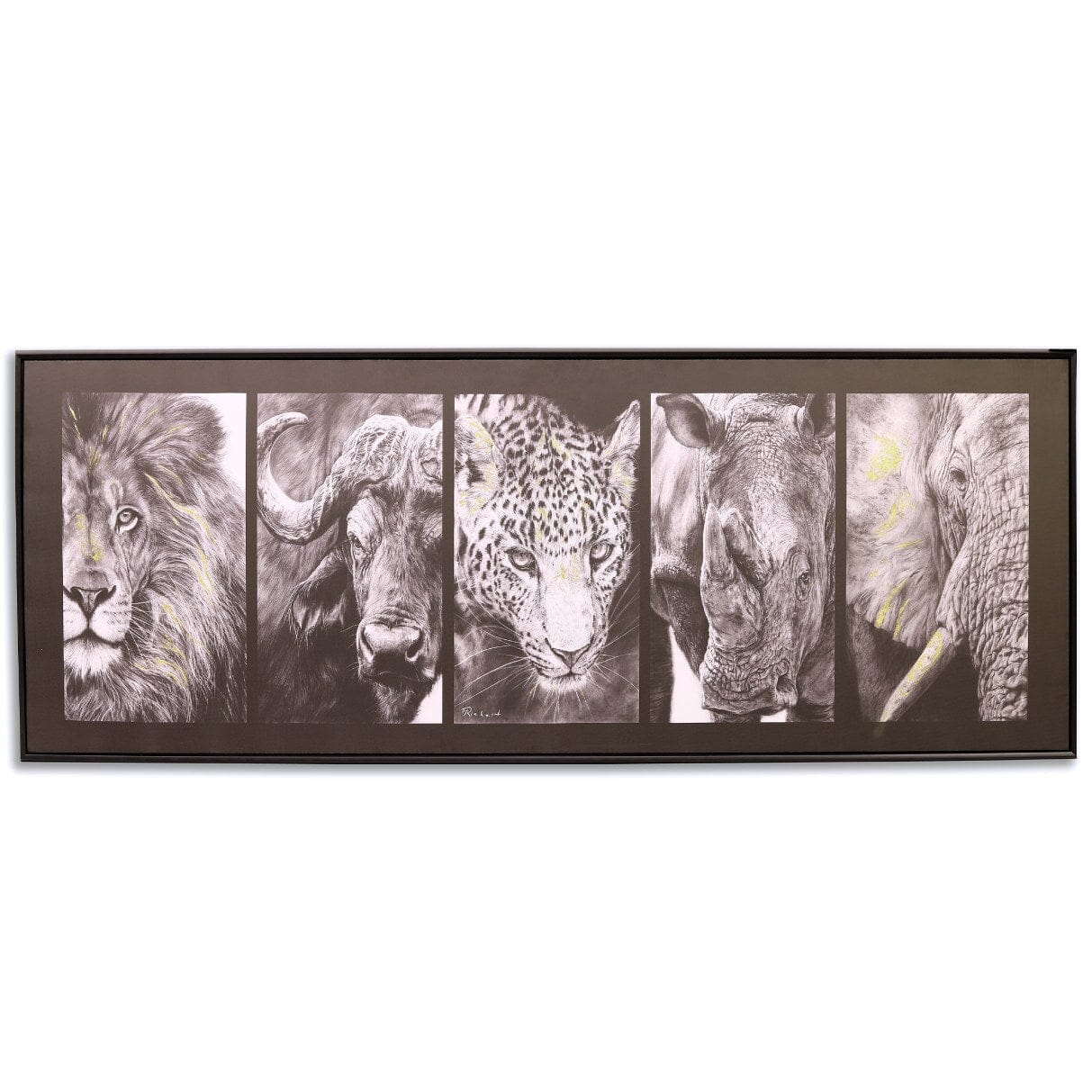 Big Five Canvas Painting Leather Gallery 