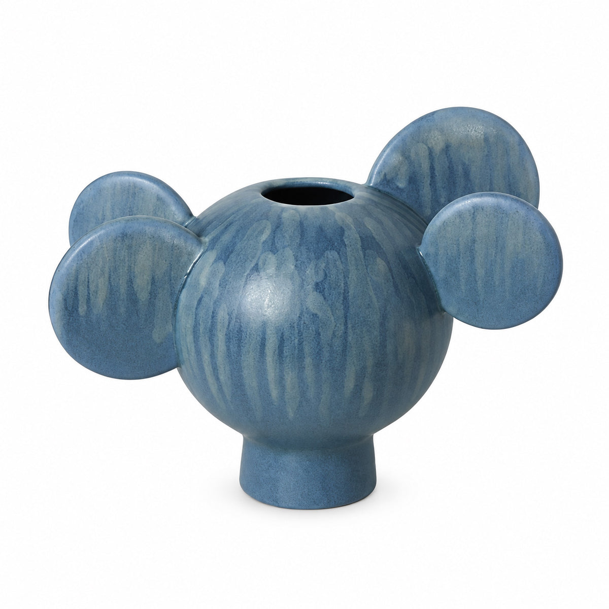 Nopalis Ceramic Vase - Mineral Blue