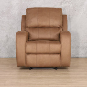 Orlando 1 Seater Fabric Recliner - Available on Special Order Plan Only Fabric Recliner Leather Gallery Desert Sand 