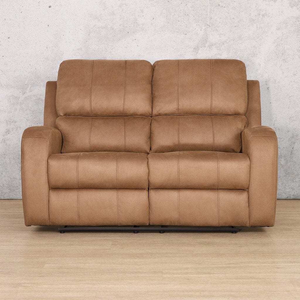 Orlando 2 Seater Fabric Recliner - Available on Special Order Plan Only Fabric Recliner Leather Gallery Desert Sand 