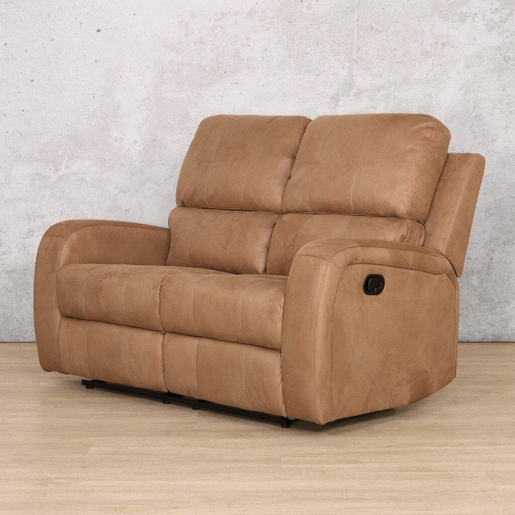 Orlando 2 Seater Fabric Recliner Fabric Recliner Leather Gallery Desert Sand 