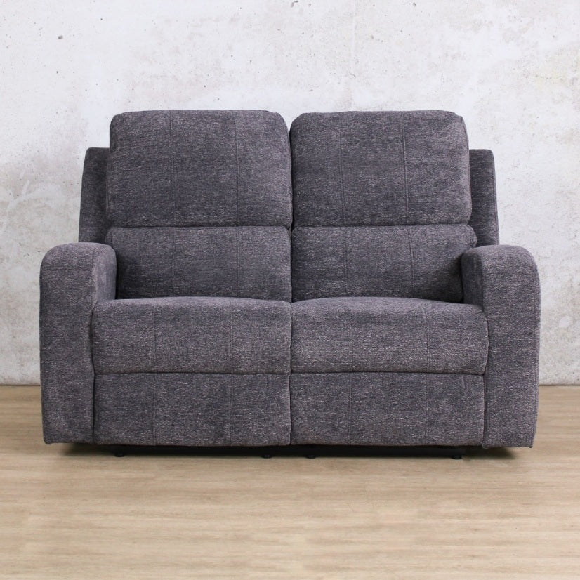 Orlando 2 Seater - Leather Gallery - Fabric Recliner - Mountain Grey
