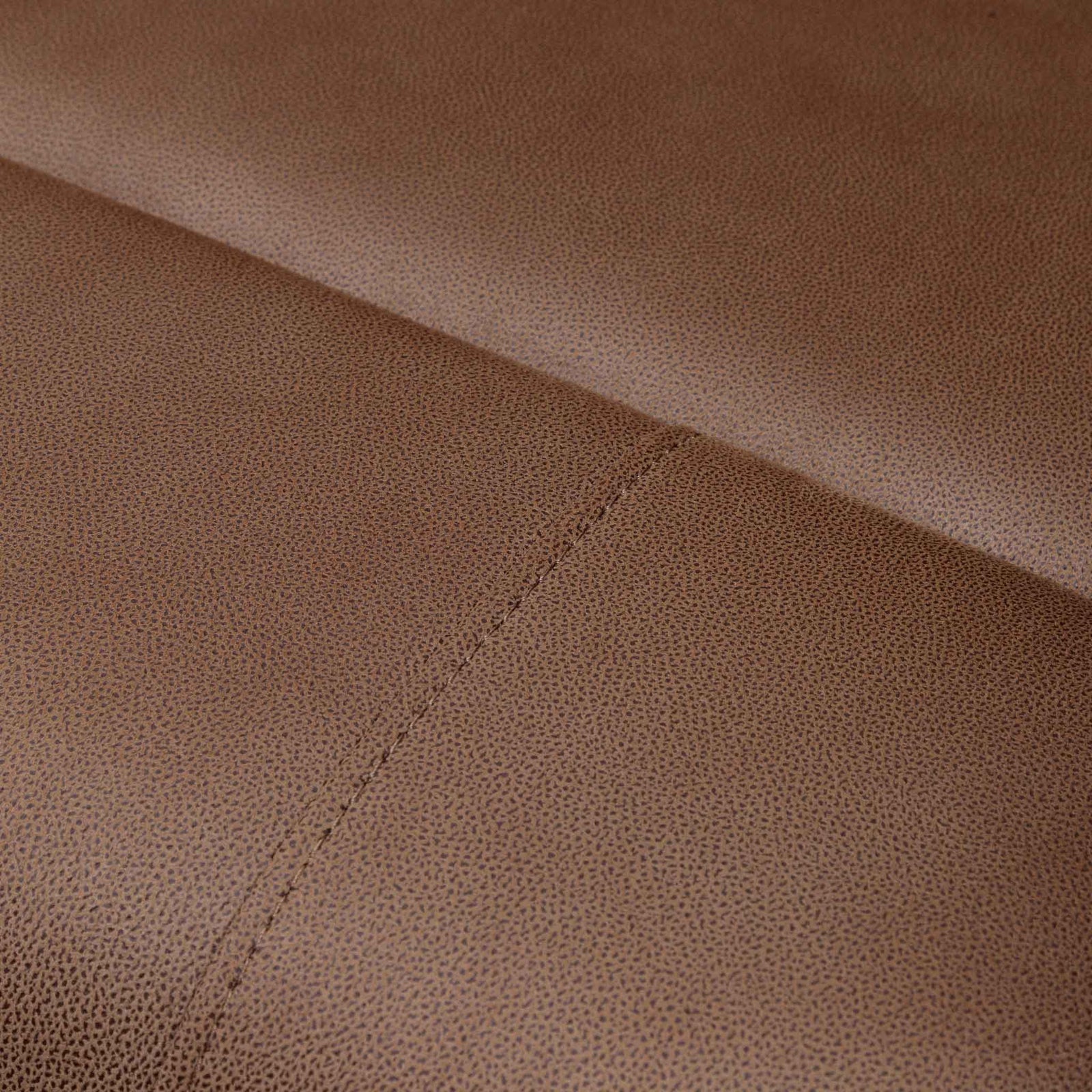 Close-up of the Leather Gallery Orlando 1 Seater Fabric Recliner in Desert Sand, showing the textured upholstery and diagonal stitched seam.