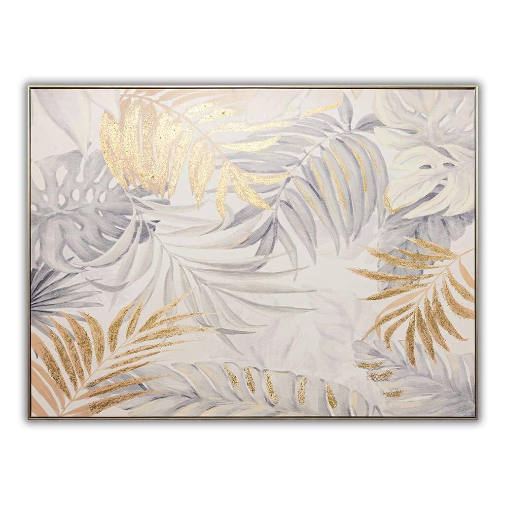 Platinum Palms II - 950 x 1300 Painting Leather Gallery White 950 x 1300 