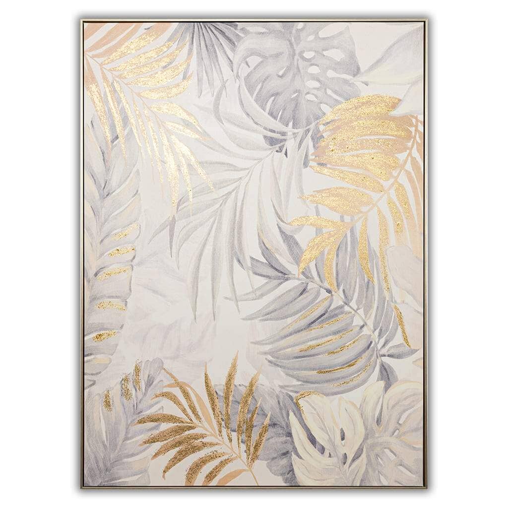 Platinum Palms II - 950 x 1300 Painting Leather Gallery White 950 x 1300 