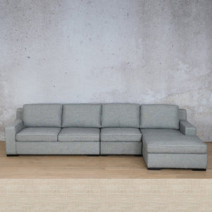 Rome Fabric Sofa Chaise Modular Sectional - RHF Fabric Corner Suite Leather Gallery Prismatic 