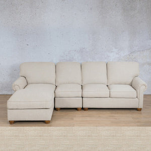 Salisbury Fabric Sofa Chaise Modular Sectional - LHF Fabric Corner Suite Leather Gallery Prismatic 