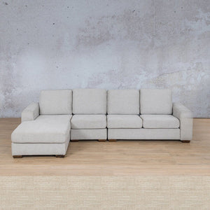 Stanford Fabric Modular Sofa Chaise - LHF Fabric Sectional Leather Gallery Prismatic 