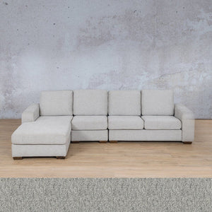 Stanford Fabric Modular Sofa Chaise - LHF Fabric Sectional Leather Gallery 