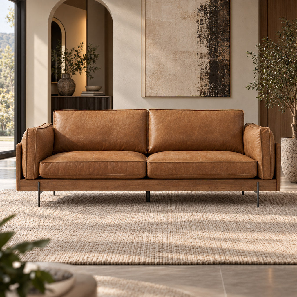 Ravello 2 Seater Leather Couch