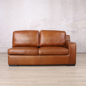 Rome Leather 2 Seater RHF Leather Sofa Leather Gallery Czar Pecan 