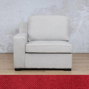 Rome Fabric 1 Seater LHF Fabric Sofa Leather Gallery Kenya Red 