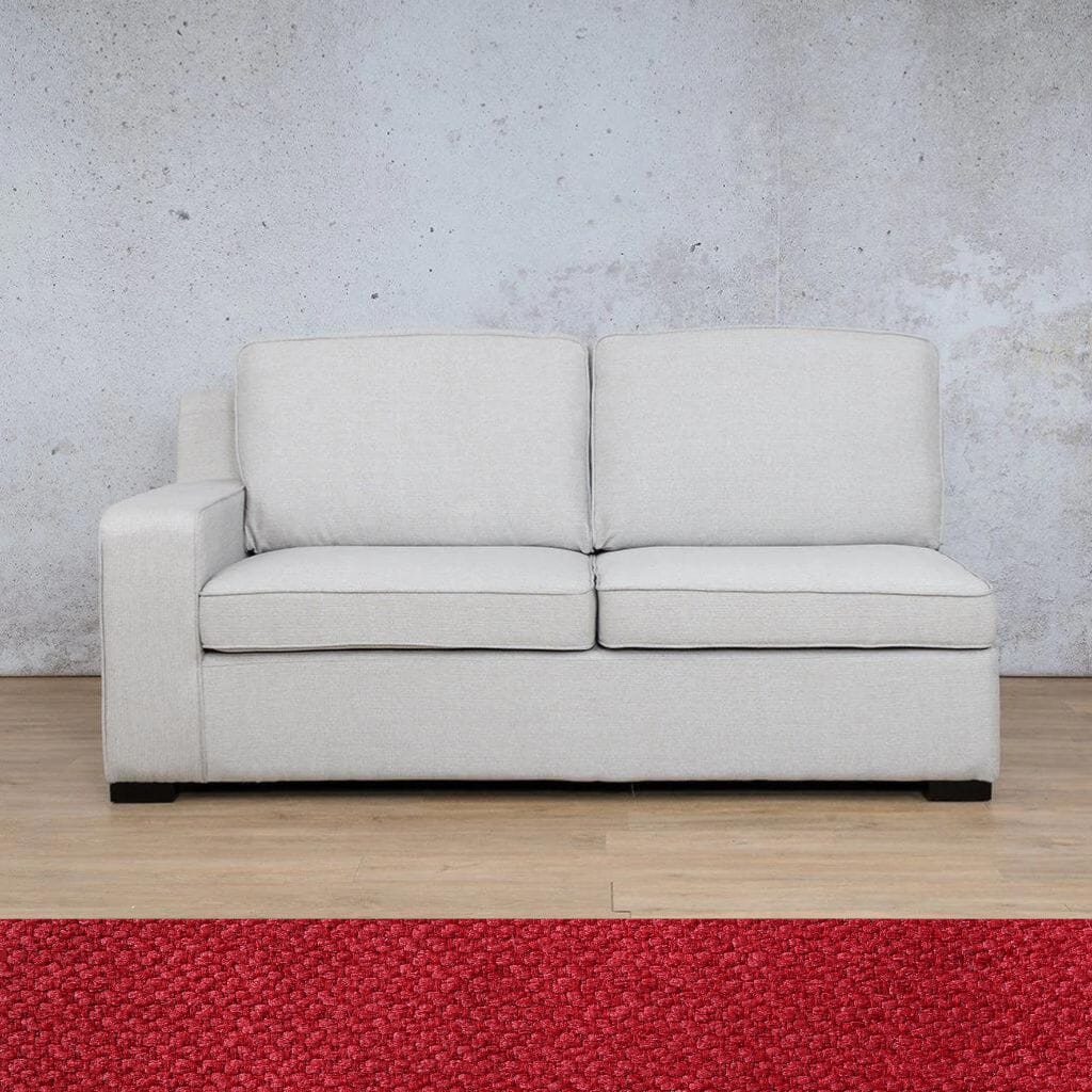 Rome Fabric 2 Seater LHF Fabric Sofa Leather Gallery Kenya Red 