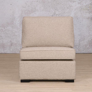 Rome Fabric Armless Chair Fabric Sofa Leather Gallery Kenya Sand 