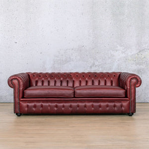 Chesterfield 3+2+1 Leather Sofa Suite Leather Sofa Leather Gallery Royal Ruby 