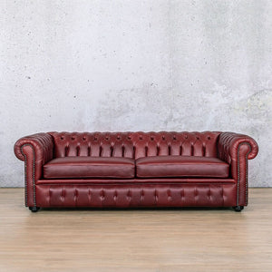 Chesterfield 3 Seater Leather Sofa Leather Sofa Leather Gallery Royal Ruby 