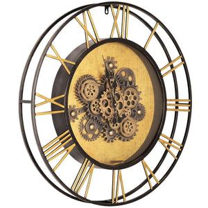Roman Gear Wall Clock Clock Leather Gallery 