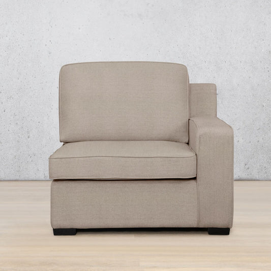 Rome Fabric 1 Seater Sofa Right Hand Facing (RHF) - Kenya Sand | Fabric Couches, Sofa couch for sale, small couch, beige couch, modular couch