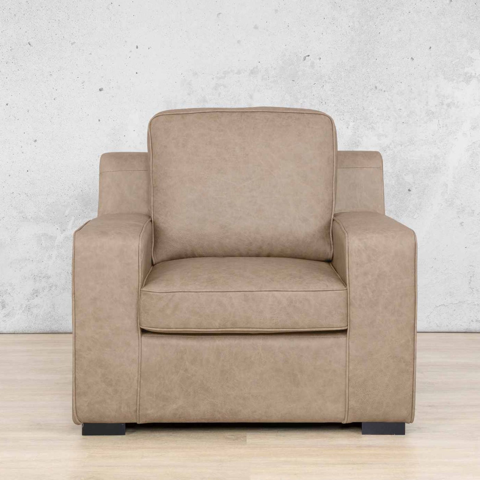 Arizona 1 Seater Leather Sofa Leather Sofa Leather Gallery Almond