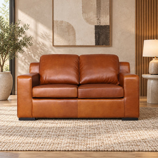 Rome 2 Seater Leather Sofa Leather Sofa Leather Gallery Czar Pecan
