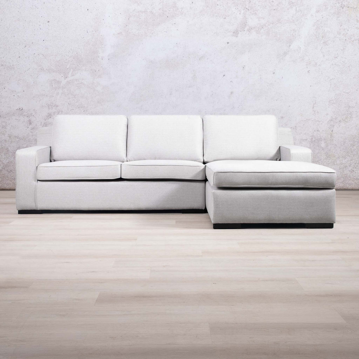 Rome 3 Seater Fabric L Shape Couch - Chaise - RHF Bordeaux Grey