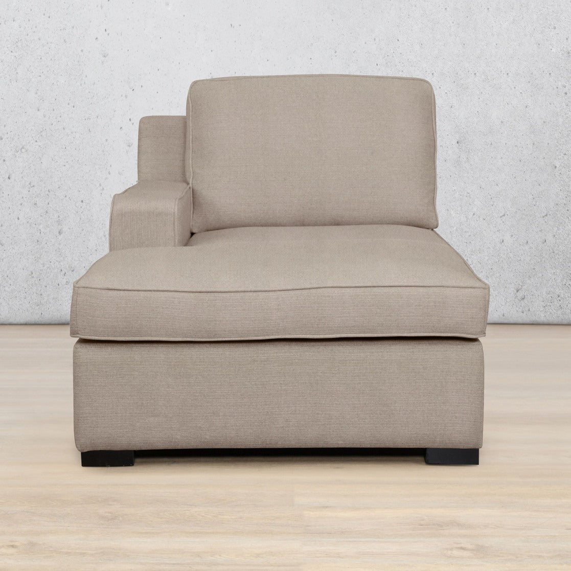 Rome Fabric Chaise LHF Fabric Sofa Leather Gallery - Kenya Sand