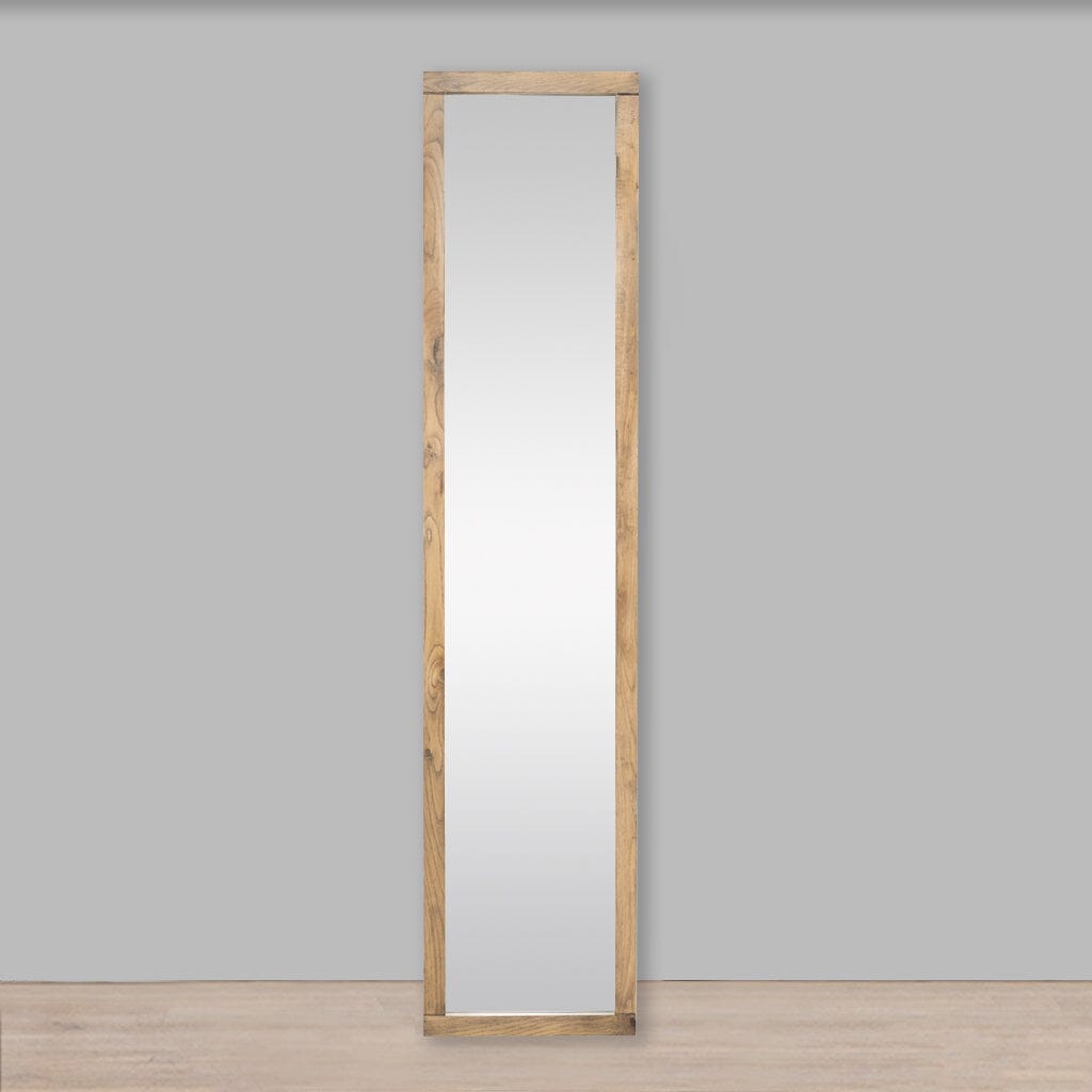 Roscoe Mirror Antique Natural Oak - 1800 x 400 Mirror Leather Gallery Antique Natural Oak 1800 x 400 