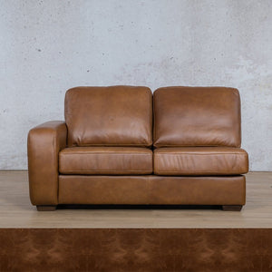Stanford Leather 2 Seater LHF Leather Sofa Leather Gallery Royal Cognac Full Foam 