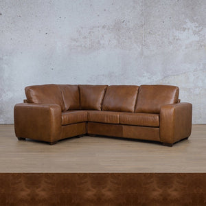 Stanford Leather L-Sectional 4 Seater - LHF Leather Sectional Leather Gallery Royal Cognac 