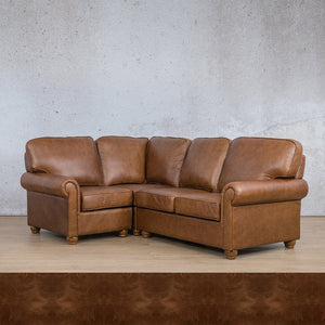 Salisbury Leather L-Sectional 4 Seater - LHF Leather Sectional Leather Gallery Royal Cognac 