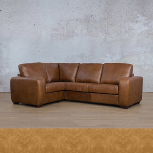 Stanford Leather L-Sectional 4 Seater - LHF Leather Sectional Leather Gallery Royal Hazelnut 